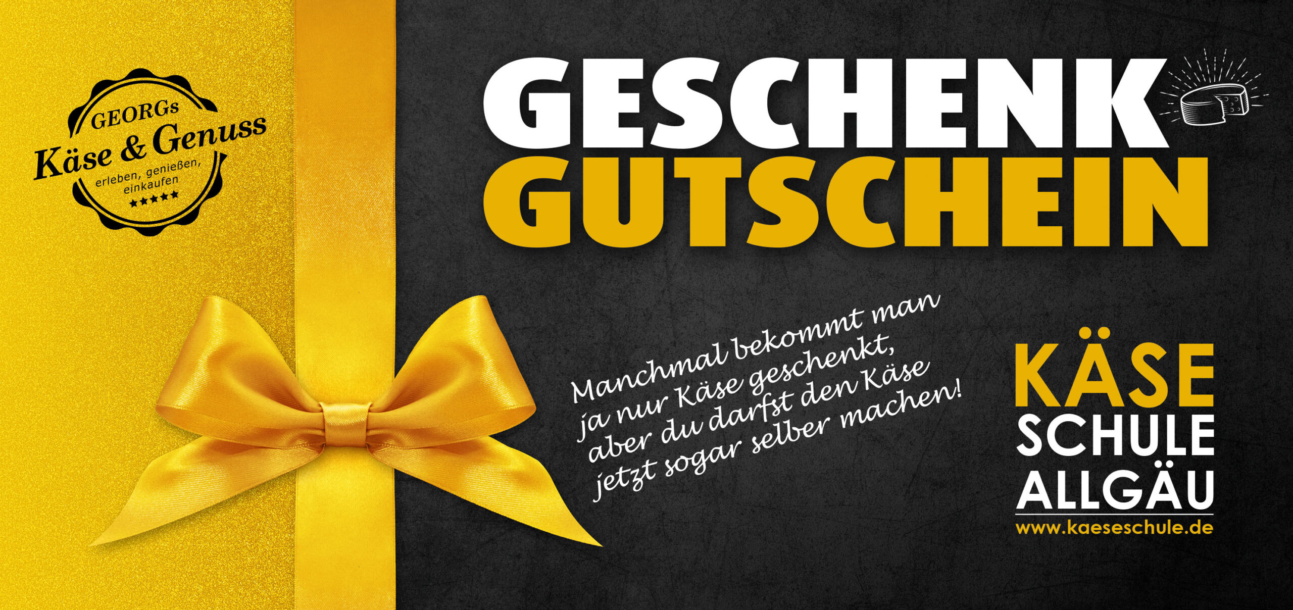 Geschenkgutschein Käseschule Allgäu